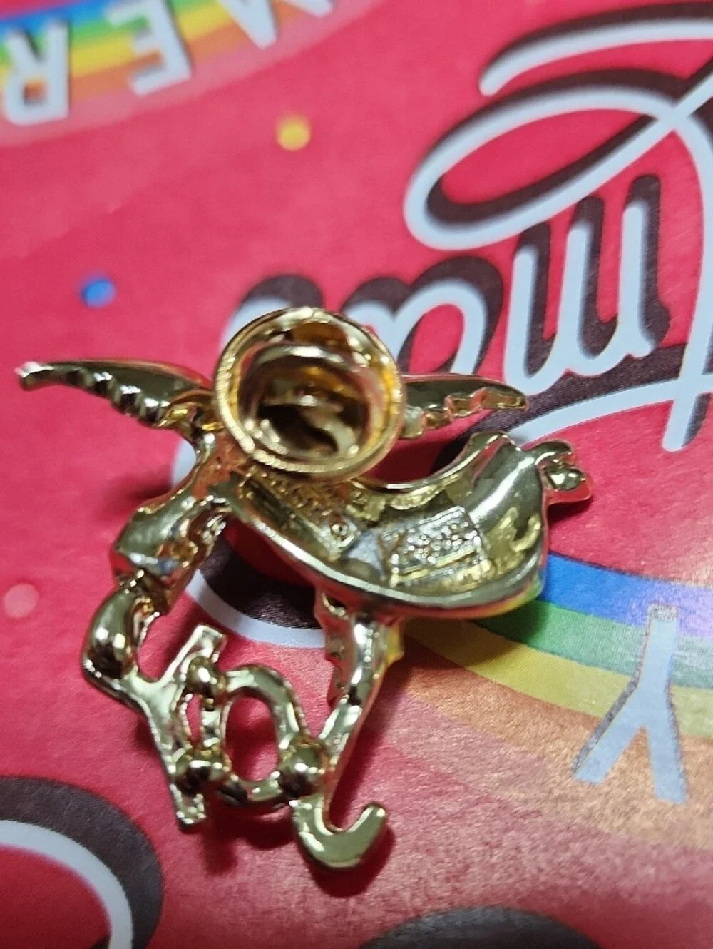 Gigi Giusti Gold Angel 'Joy' Brooch